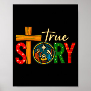 True Story Of Jesus Birth Christmas Nativity Chris Poster