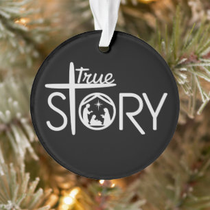 True Story of Jesus Birth Christmas Nativity Xmas Ornament