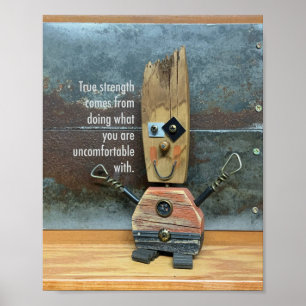 True Strength is Uncomfortable Poster