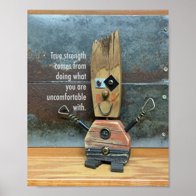 True Strength is Uncomfortable Poster (Front)