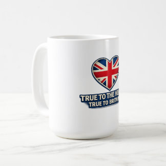 True to the Heart, True to Britain – Union Jack Coffee Mug