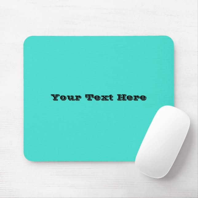 True Turquoise Blue Green Southwestern Solid Colou Mouse Mat (With Mouse)