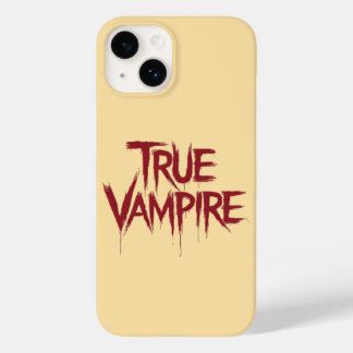 True Vampire Gothic Dripping Blood Text Design Case-Mate iPhone 14 Case