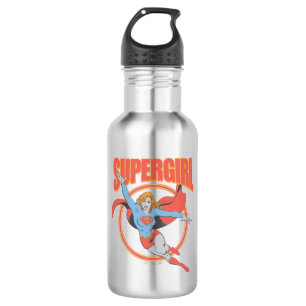 True Vintage Supergirl Flying Graphic 532 Ml Water Bottle