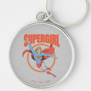 True Vintage Supergirl Flying Graphic Key Ring