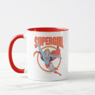 True Vintage Supergirl Flying Graphic Mug