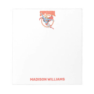 True Vintage Supergirl Flying Graphic Notepad
