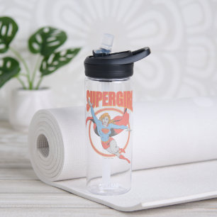 True Vintage Supergirl Flying Graphic Water Bottle