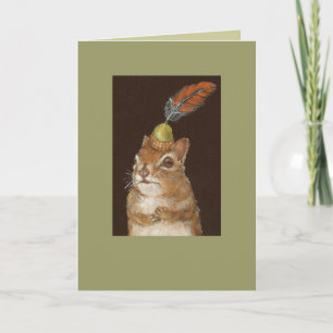 true wuv card with baby squirrel