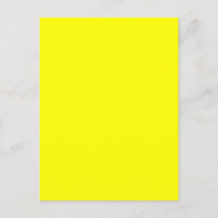 True Yellow Fluo Delight to Customise Postcard