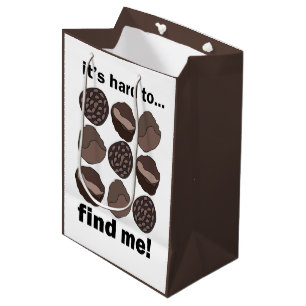 Truffle Fungi Mushroom It's Hard To Find Me Funny  Medium Gift Bag