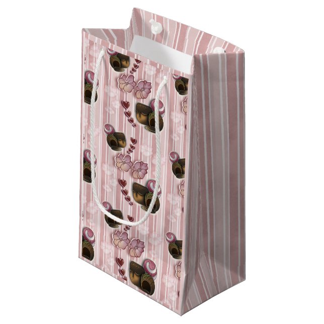 Truffle- Stripes Small Gift Bag (Front Angled)