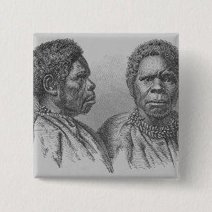 Truganina, the last Tasmanian woman 15 Cm Square Badge