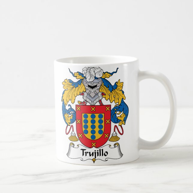 Trujillo Family Crest Coffee Mug (Right)