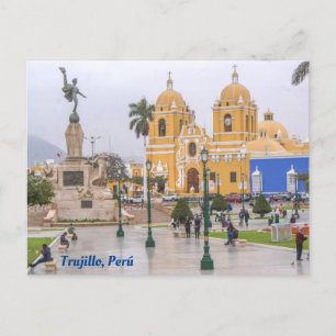 Trujillo, Perú, Plaza Mayor de Trujillo Postcard