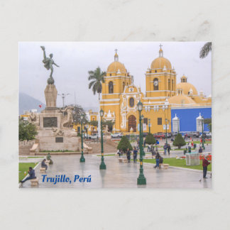 Trujillo, Perú, Plaza Mayor de Trujillo Postcard