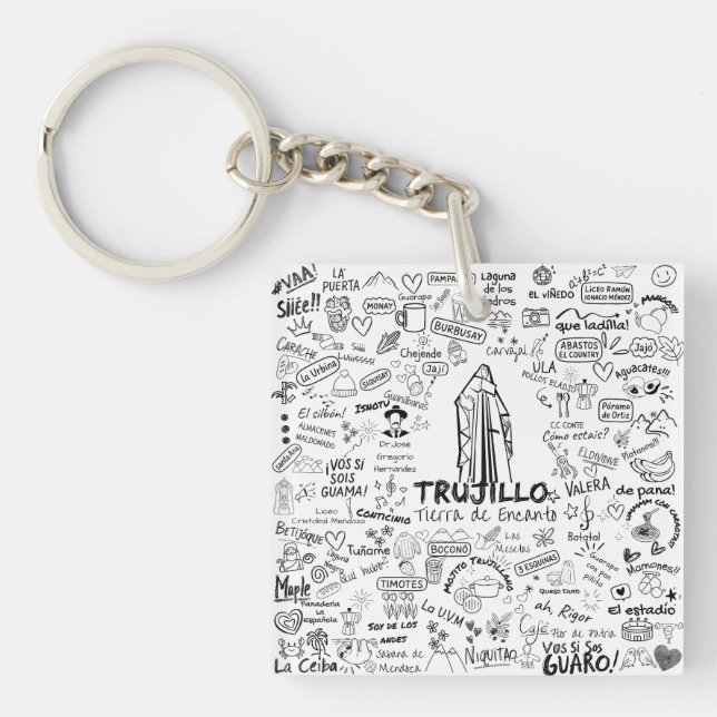 Trujillo Venezuela Tierra de Encanto - Pure Ve Key Ring (Front)