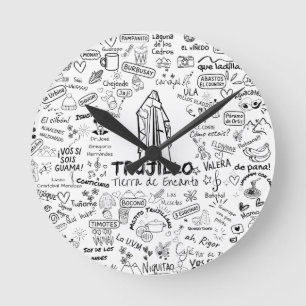 Trujillo Venezuela Tierra de Encanto - Pure Ve Round Clock