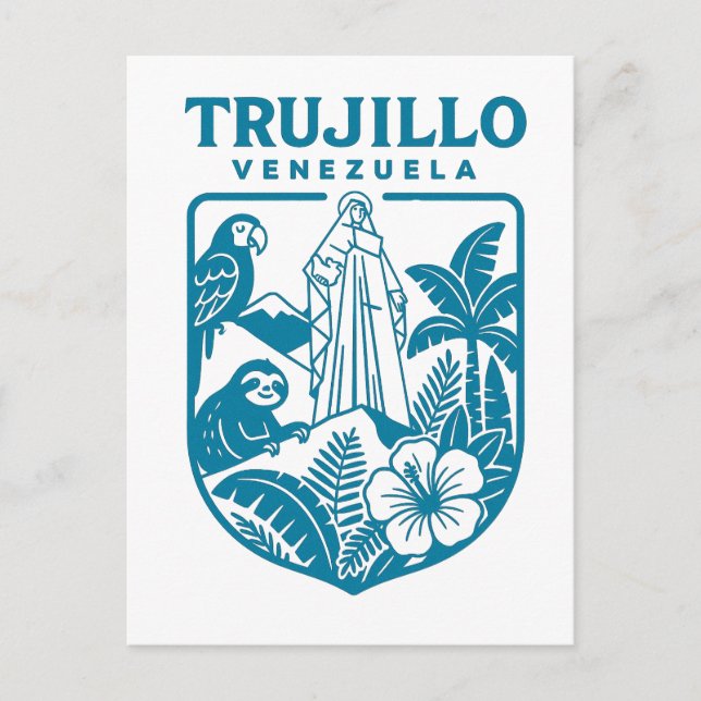 Trujillo Venezuela | Venezuelan Cultural Design Postcard (Front)