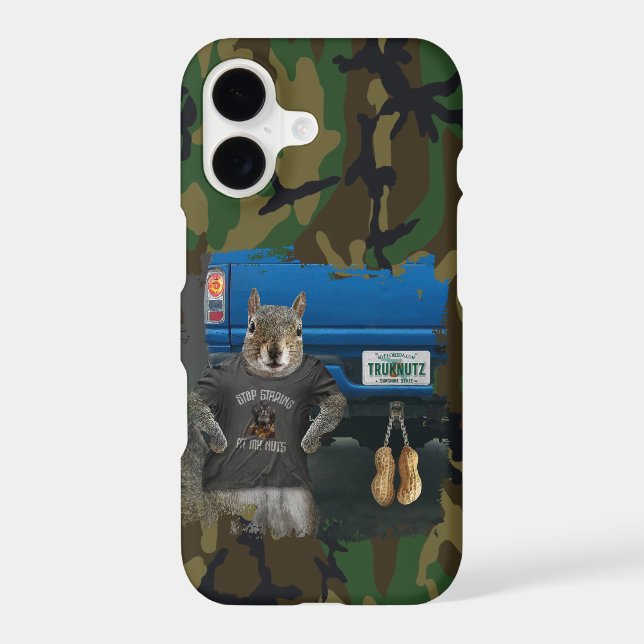 Truk Nutz - funny squirrel truck nuts iPhone Case (Back)