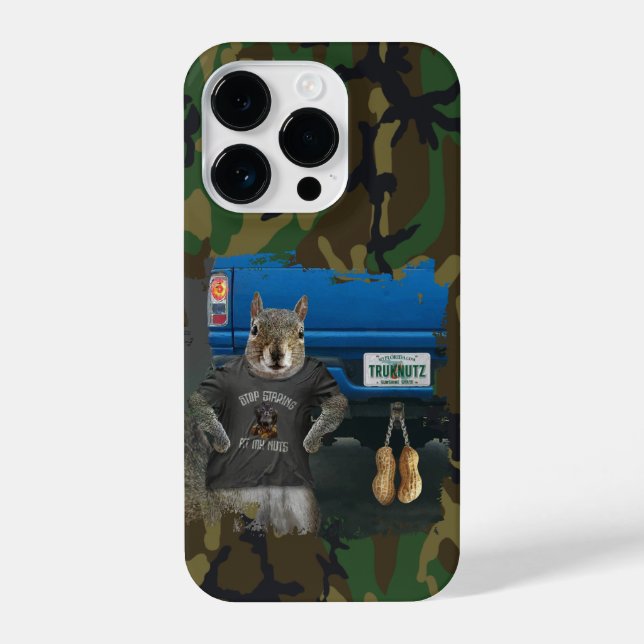 Truk Nutz - funny squirrel truck nuts iPhone Case (Back)