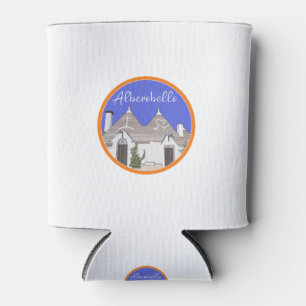 Trulli Houses Alberobello Bari Trullo Italy Can Cooler
