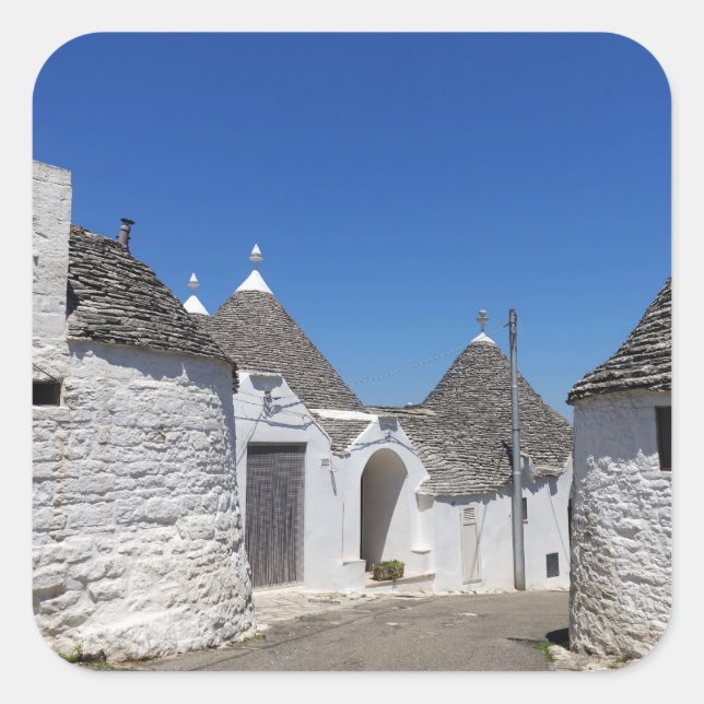 Trulli houses in Alberobello, Puglia sticker (Front)