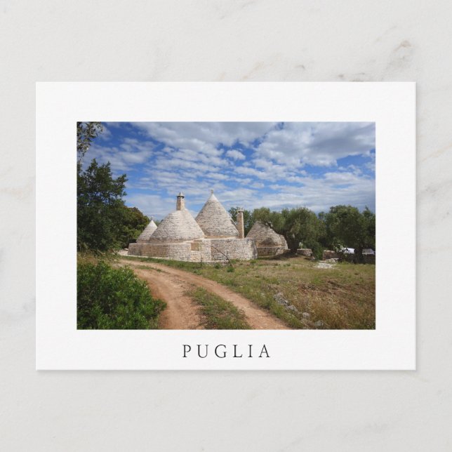 Trulli houses in Puglia/Apulia Postcard (Front)