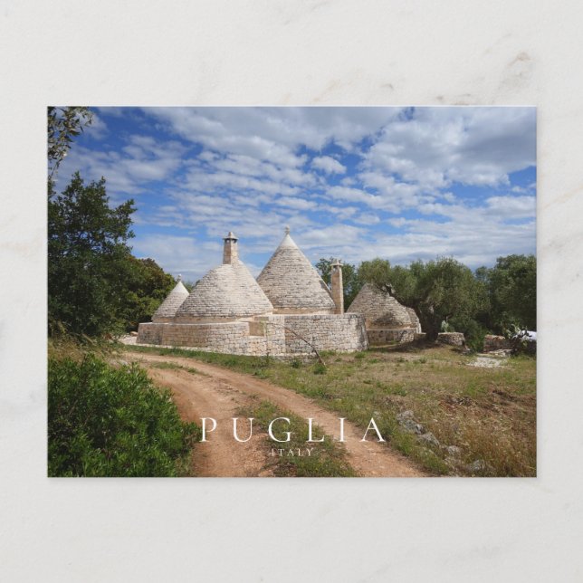 Trulli houses in Puglia, Italy Postcard (Front)