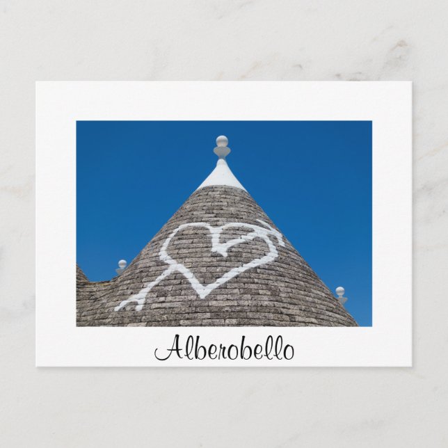 Trulli roof detail in Alberobello postcard (Front)