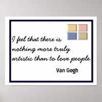 Truly Artistic - Van Gogh quote - art print