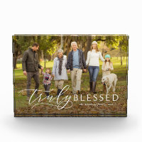 Truly blessed simple elegant personalised