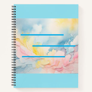 Truly Elegant Soothing Colours Spiral Notebook
