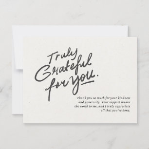 Truly grateful for you  postcard