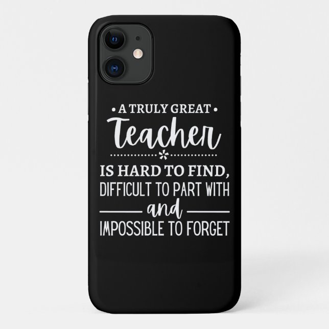 Truly Great Teacher Case-Mate iPhone Case (Back)