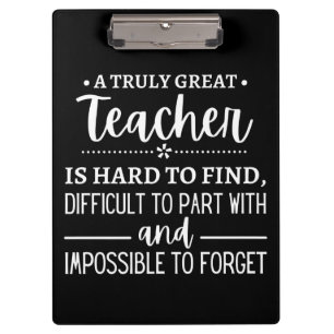 Truly Great Teacher Clipboard