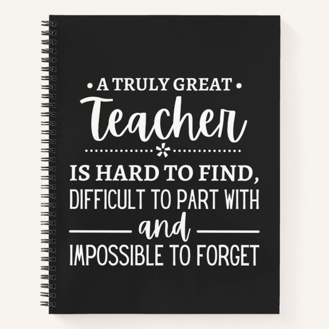 Truly Great Teacher Notebook (Front)
