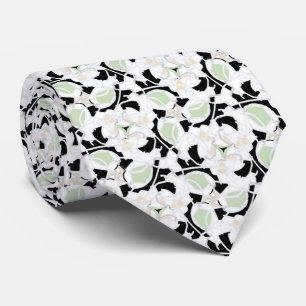 Truly Mint Vine Bountiful Florals Tie