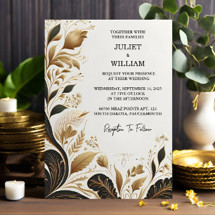 Truly Rustic Fiesta Floral Rose Spanish Wedding Invitation