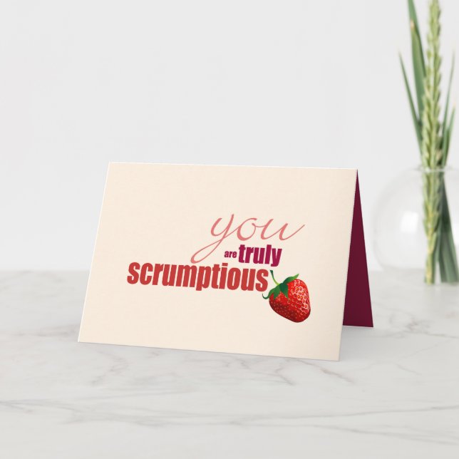 Truly Scrumptious Birthday Card (Front)