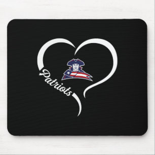 Truman Patriots Logo Half Heart Slogan Hs  Mouse Mat
