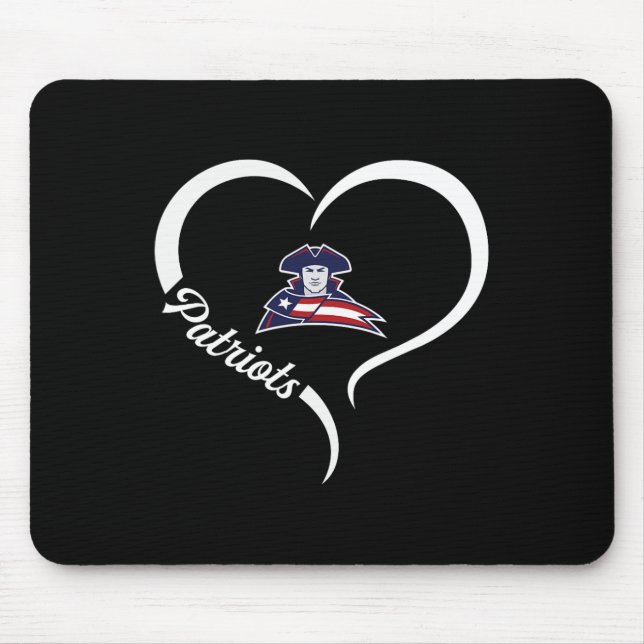Truman Patriots Logo Half Heart Slogan Hs  Mouse Mat (Front)