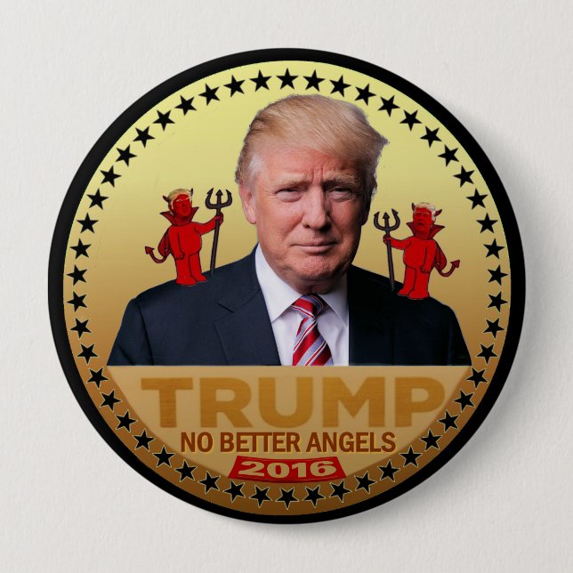 Trump 2016 10 cm round badge (Front)