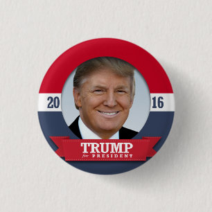 Trump 2016 3 cm round badge