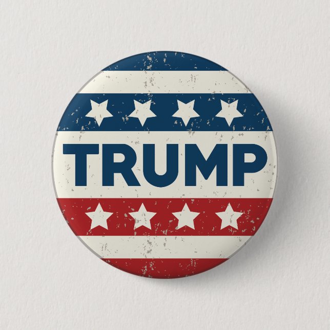 TRUMP 2016 6 CM ROUND BADGE (Front)