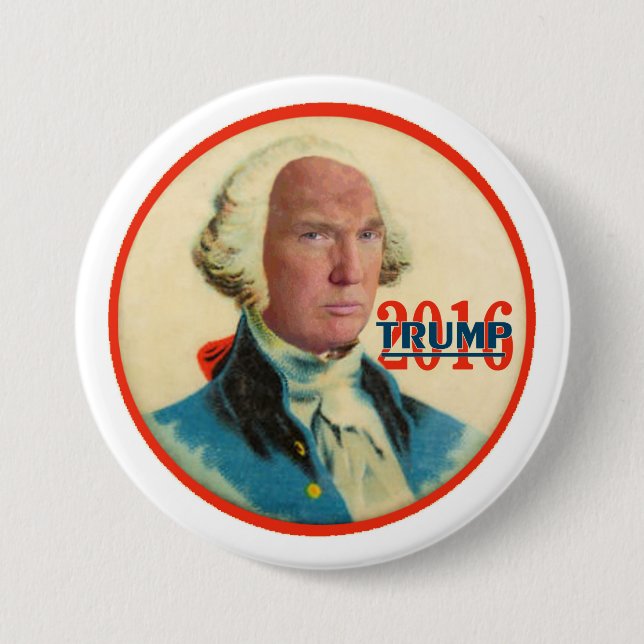 Trump 2016 7.5 cm round badge (Front)