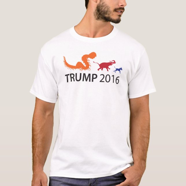 Trump 2016 Centipede Tee Shirt - Nimble! (Front)