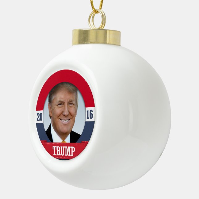 Trump 2016 ceramic ball christmas ornament (Right)