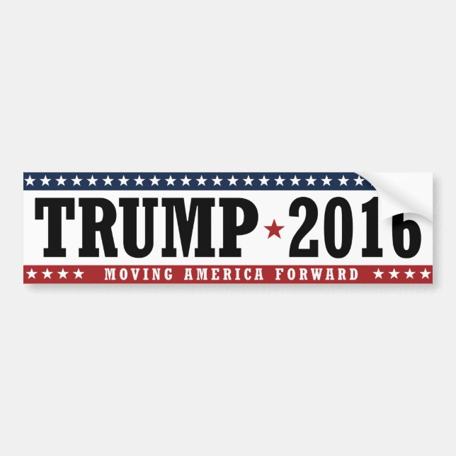 Trump 2016 Moving America Forward Bumper -.png Bumper Sticker (Front)