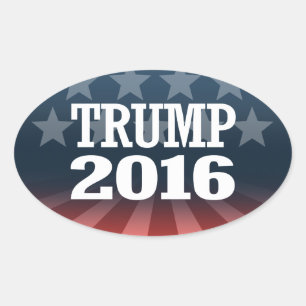 TRUMP 2016 OVAL STICKER